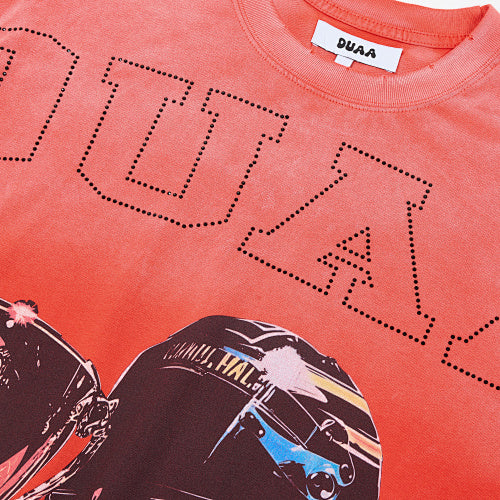 DUAA Racer Graphic Red Short‑Sleeve T‑Shirt