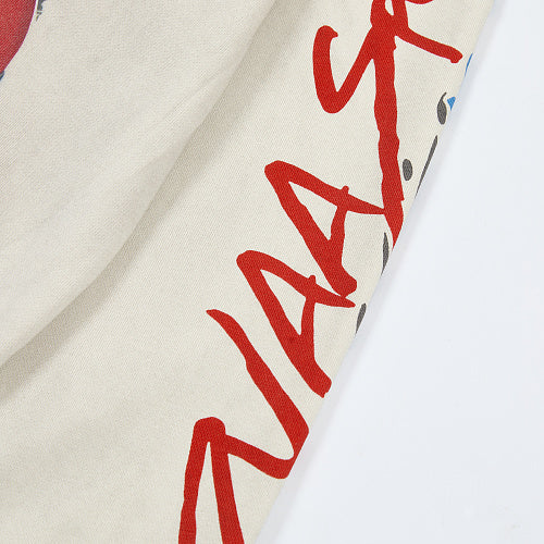 DUAA Off‑White Wrestler Graphic Zip‑Up Hoodie
