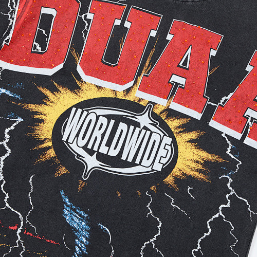 DUAA Worldwide Graphic Black Short‑Sleeve T‑Shirt