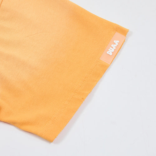 DUAA Yellow Panther Graphic Short‑Sleeve T‑Shirt