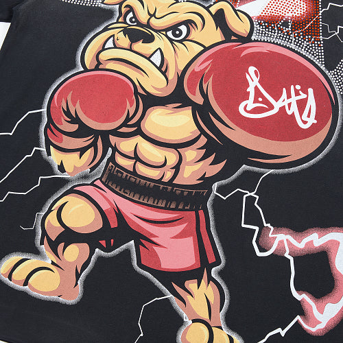 DUAA Boxing Bear Graphic T‑Shirt