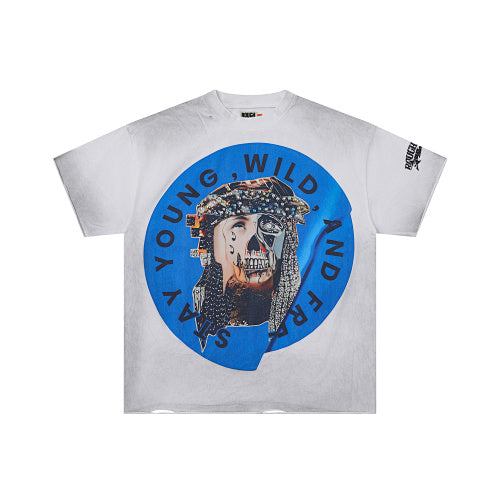 Roughplay Wolf Graphic Multi‑Color Short Sleeve T‑Shirt