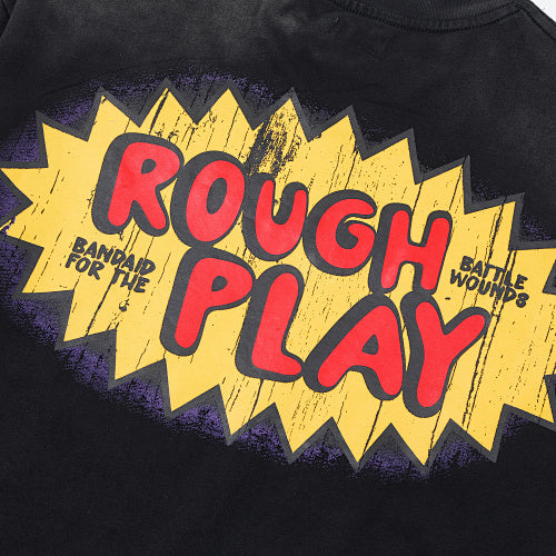 Roughplay Cartoon Graphic Long‑Sleeve T‑Shirt