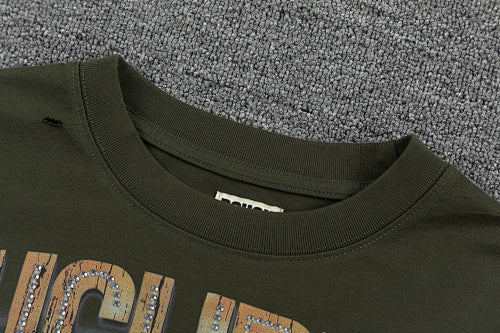 Roughplay Vintage Warrior Graphic Double‑Sided Print Short Sleeve T‑Shirt