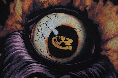 Roughplay Monster Eye Graphic Double‑Sided Print Short Sleeve T‑Shirt