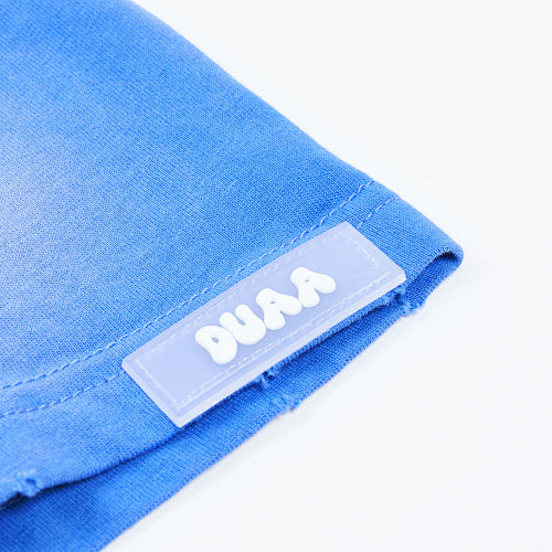 DUAA Portrait Graphic Blue Short‑Sleeve T‑Shirt