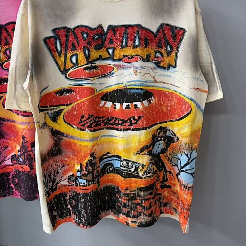Vareallday Volcano Graphic Short‑Sleeve T‑Shirt