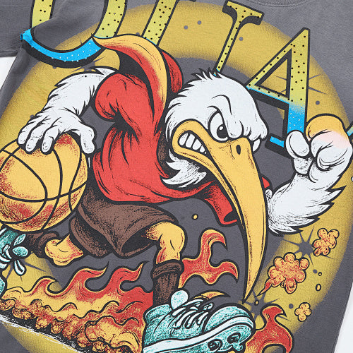 DUAA Eagle Graphic Dark‑Grey Short‑Sleeve T‑Shirt