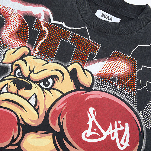 DUAA Boxing Bear Graphic T‑Shirt