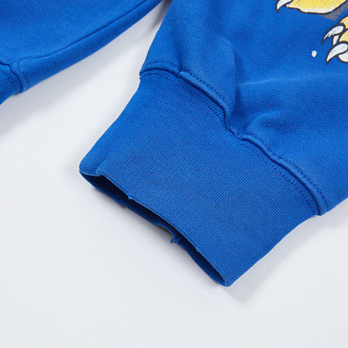 DUAA Blue Tiger & Angel Zip‑Up Hoodie