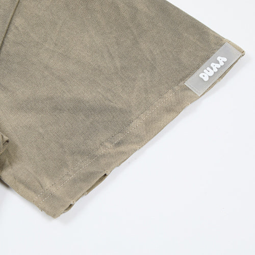 DUAA Basketball‑Graphic Distressed Washed‑Olive Short‑Sleeve T‑Shirt
