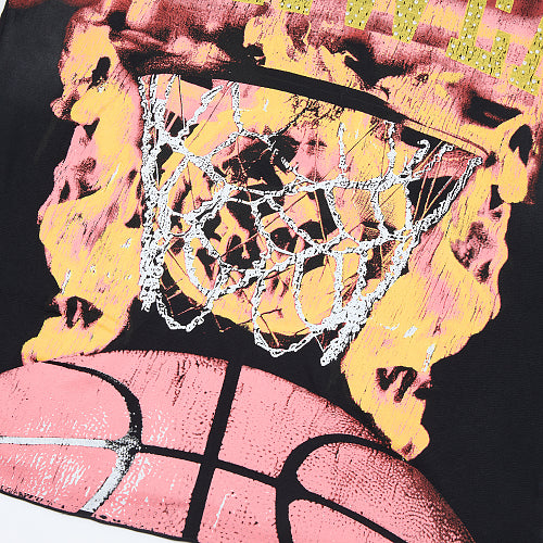 DUAA Basketball Graphic Black T‑Shirt