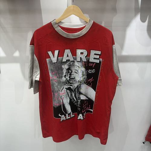 Vareallday Marilyn‑Graphic Ringer T‑Shirt
