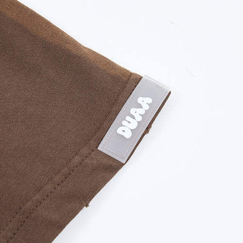 DUAA Tie‑Dye Graphic Brown T‑Shirt