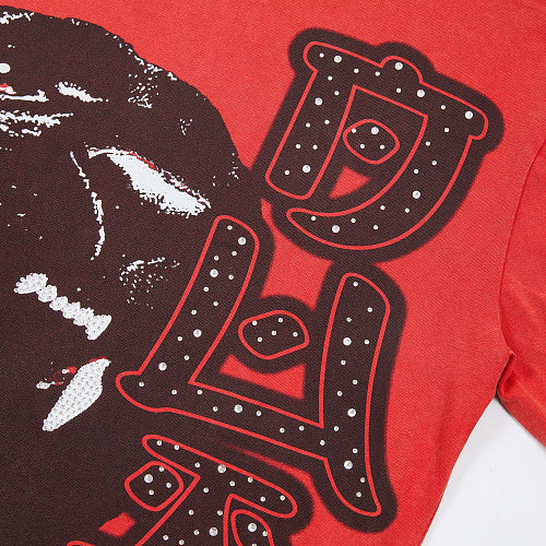 DUAA Red Panther Graphic Short‑Sleeve T‑Shirt