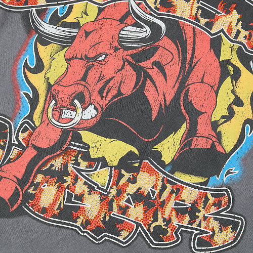 DUAA Bull Snake Graphic Dark Grey T‑Shirt