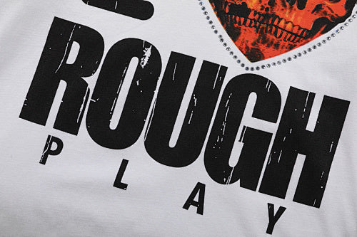 Roughplay I Love Rough Heart Graphic Double‑Sided Print Short Sleeve T‑Shirt