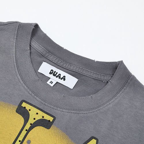 DUAA Eagle Graphic Dark‑Grey Short‑Sleeve T‑Shirt