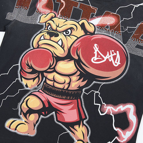 DUAA Boxing Bear Graphic T‑Shirt