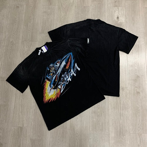 DUAA Race‑Car Graphic Black Short‑Sleeve T‑Shirt