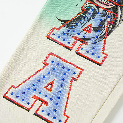 DUAA Tie‑Dye Graphic Casual Sweatpants