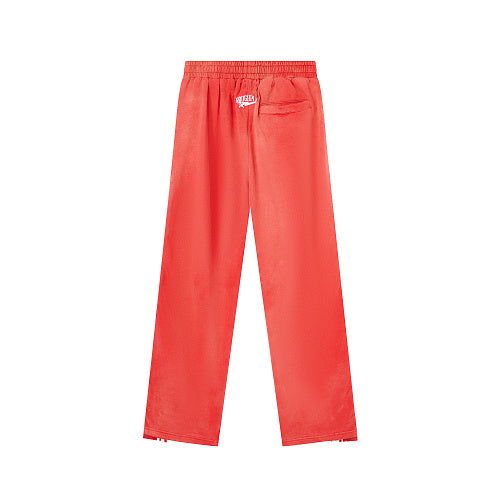 Roughplay Red Side‑Stripe Flare Sweatpants