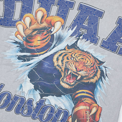 DUAA Tiger Graphic Grey T‑Shirt