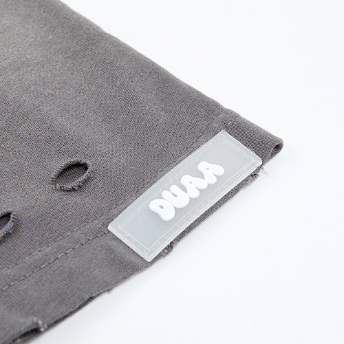 DUAA 1993 Distressed Dark‑Grey Short‑Sleeve T‑Shirt
