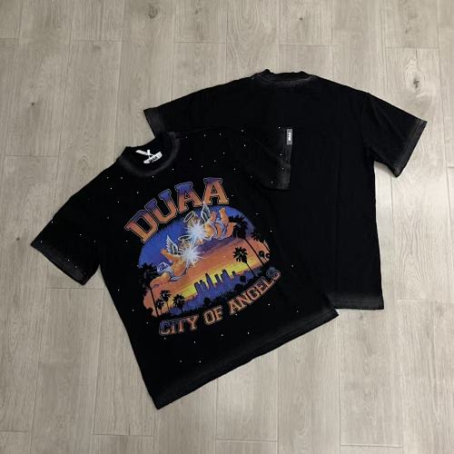 DUAA City‑Landscape Graphic Black Short‑Sleeve T‑Shirt