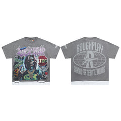 Roughplay Portrait Graphic Short‑Sleeve T‑Shirt