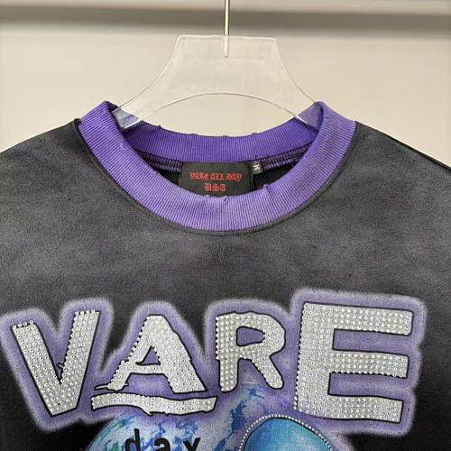 Vareallday Alien‑Graphic Purple‑Trim Ringer T‑Shirt