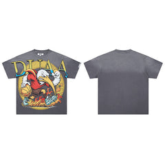 DUAA Eagle Graphic Dark‑Grey Short‑Sleeve T‑Shirt