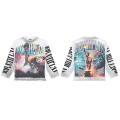 Roughplay Tie‑Dye Graphic Long‑Sleeve Top