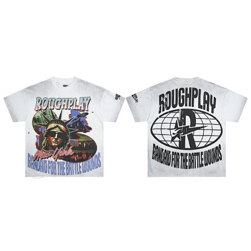 Roughplay Statue Of Liberty Graphic Short Sleeve T‑Shirt