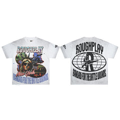 Roughplay Statue Of Liberty Graphic Short Sleeve T‑Shirt