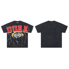 DUAA Worldwide Graphic Black Short‑Sleeve T‑Shirt