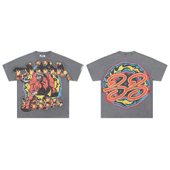 DUAA Bull Snake Graphic Dark Grey T‑Shirt