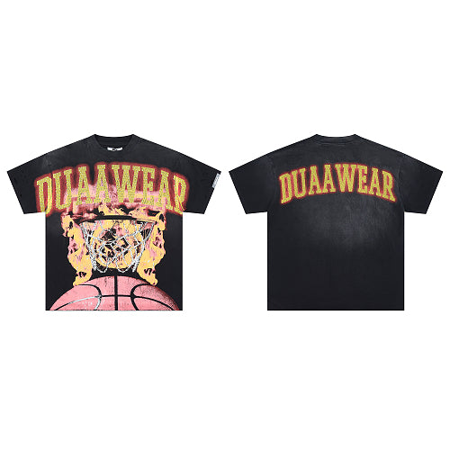 DUAA Basketball Graphic Black T‑Shirt