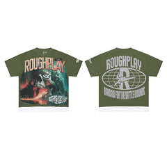 Roughplay Monster Graphic Short Sleeve T‑Shirt